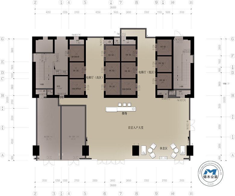 LOFT公寓型售樓部與樣板房裝修設(shè)計彩圖